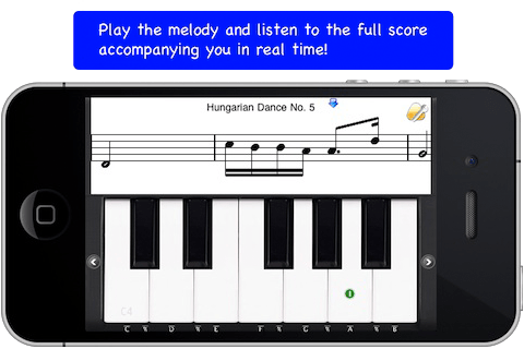Play the melody or listen to it in real time