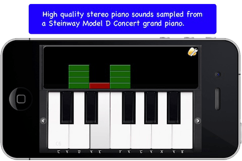 High quality stereo piano sound